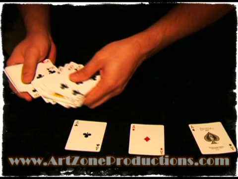 Cart trick with aces / truco de cartas con aces / ??????????????